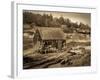 Maine, Bailey Island, Lobster Fisherman's Shack, USA-Alan Copson-Framed Photographic Print