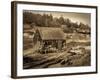 Maine, Bailey Island, Lobster Fisherman's Shack, USA-Alan Copson-Framed Photographic Print