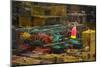 Maine, Bass Harbor, Lobster Traps and Buoy at Bass Harbor-Joanne Wells-Mounted Photographic Print