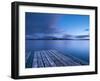 Maine, Baxter State Park, Lake Millinocket and Mount Katahdin, USA-Alan Copson-Framed Photographic Print