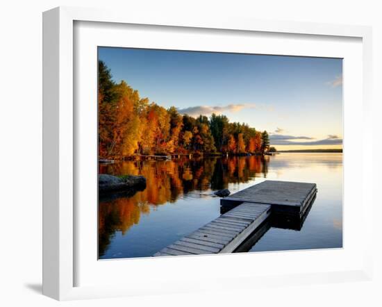 Maine, Baxter State Park, Lake Millinocket, USA-Alan Copson-Framed Photographic Print