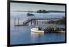 Maine, Boothbay Harbor, Harbor Fog-Walter Bibikow-Framed Photographic Print