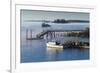 Maine, Boothbay Harbor, Harbor Fog-Walter Bibikow-Framed Photographic Print