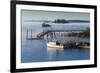 Maine, Boothbay Harbor, Harbor Fog-Walter Bibikow-Framed Photographic Print