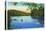 Maine, Canoeing Scene on the Allagash River-Lantern Press-Stretched Canvas