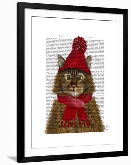 Maine Coon Cat-Fab Funky-Framed Art Print