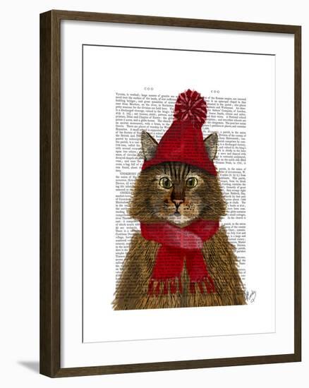 Maine Coon Cat-Fab Funky-Framed Art Print