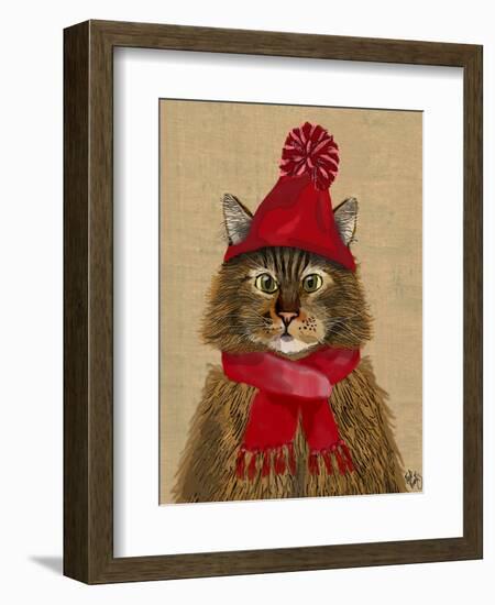 Maine Coon Cat-Fab Funky-Framed Art Print