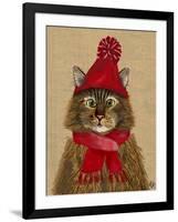 Maine Coon Cat-Fab Funky-Framed Art Print