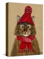 Maine Coon Cat-Fab Funky-Stretched Canvas