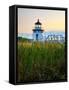 Maine, Doubling Point Lighthouse, USA-Alan Copson-Framed Stretched Canvas