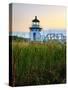 Maine, Doubling Point Lighthouse, USA-Alan Copson-Stretched Canvas