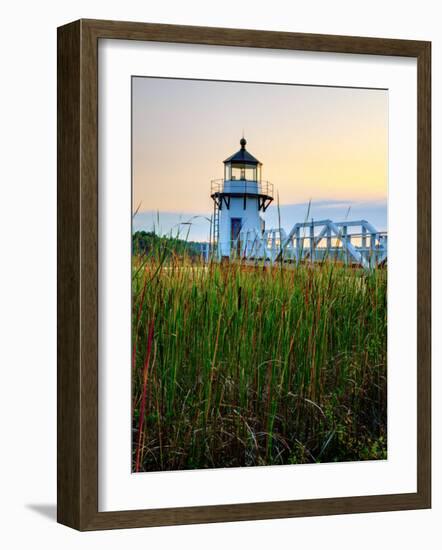 Maine, Doubling Point Lighthouse, USA-Alan Copson-Framed Photographic Print