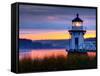 Maine, Doubling Point Lighthouse, USA-Alan Copson-Framed Stretched Canvas