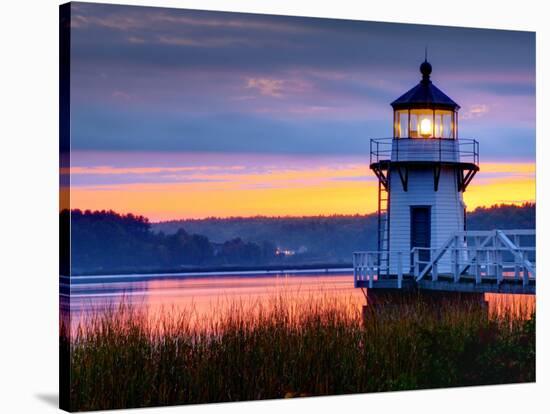 Maine, Doubling Point Lighthouse, USA-Alan Copson-Stretched Canvas