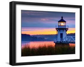 Maine, Doubling Point Lighthouse, USA-Alan Copson-Framed Premium Photographic Print