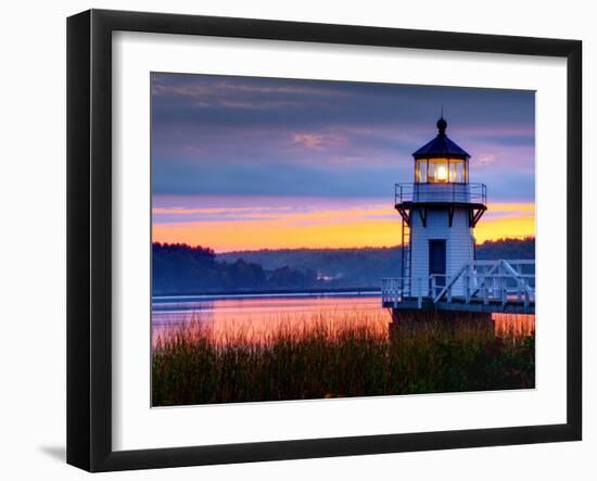 Maine, Doubling Point Lighthouse, USA-Alan Copson-Framed Photographic Print