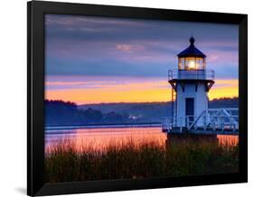 Maine, Doubling Point Lighthouse, USA-Alan Copson-Framed Photographic Print