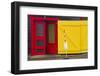 Maine, Goose Rocks Beach, Colorful Doorway-Walter Bibikow-Framed Photographic Print