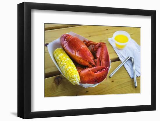 Maine Lobster and Corn on the Cob-Jon Hicks-Framed Photographic Print