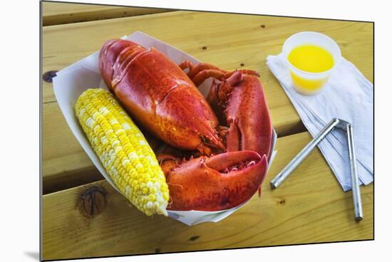 Maine Lobster and Corn on the Cob-Jon Hicks-Mounted Photographic Print
