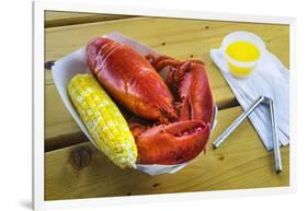 Maine Lobster and Corn on the Cob-Jon Hicks-Framed Photographic Print