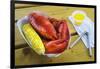 Maine Lobster and Corn on the Cob-Jon Hicks-Framed Photographic Print