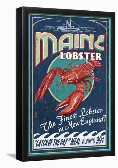 Maine Lobster-null-Framed Poster