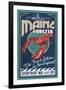 Maine Lobster-Lantern Press-Framed Art Print