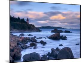 Maine, Lubec, West Quoddy Lighthouse, USA-Alan Copson-Mounted Photographic Print