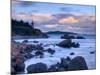 Maine, Lubec, West Quoddy Lighthouse, USA-Alan Copson-Mounted Photographic Print