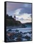 Maine, Lubec, West Quoddy Lighthouse, USA-Alan Copson-Framed Stretched Canvas