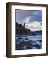 Maine, Lubec, West Quoddy Lighthouse, USA-Alan Copson-Framed Photographic Print