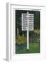 Maine - Mile Marker Sign Post of Odd Distances to Different Cities, Countries-Lantern Press-Framed Art Print