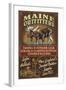Maine Moose Outfitters-Lantern Press-Framed Art Print