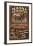 Maine Moose Outfitters-Lantern Press-Framed Art Print