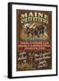 Maine Moose Outfitters-Lantern Press-Framed Art Print