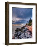 Maine, Mount Desert Island, Bas Harbor, Bas Harbor Lighthouse, USA-Alan Copson-Framed Photographic Print