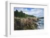 Maine, Mt. Desert Island, Acadia National Park, Cliffs by Sand Beach-Walter Bibikow-Framed Photographic Print