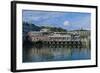 Maine, Mt. Desert Island, Bar Harbor, Pier-Walter Bibikow-Framed Photographic Print