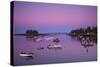 Maine, Newagen, Harbor View, Dawn-Walter Bibikow-Stretched Canvas