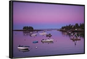 Maine, Newagen, Harbor View, Dawn-Walter Bibikow-Framed Photographic Print