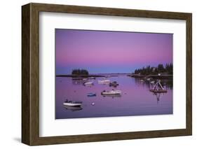 Maine, Newagen, Harbor View, Dawn-Walter Bibikow-Framed Photographic Print