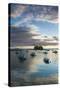 Maine, Newagen, Sunset Harbor View by the Cuckolds Islands-Walter Bibikow-Stretched Canvas