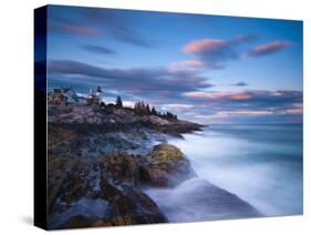 Maine, Pemaquid Peninsular, Pemaquid Point Lighthouse, USA-Alan Copson-Stretched Canvas