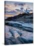 Maine, Pemaquid Peninsular, Pemaquid Point Lighthouse, USA-Alan Copson-Stretched Canvas