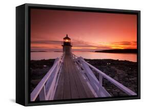 Maine, Port Clyde, Marshall Point Lighthouse, USA-Alan Copson-Framed Stretched Canvas