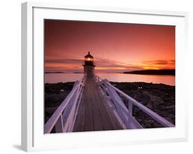 Maine, Port Clyde, Marshall Point Lighthouse, USA-Alan Copson-Framed Photographic Print