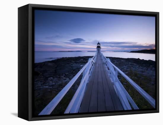 Maine, Port Clyde, Marshall Point Lighthouse, USA-Alan Copson-Framed Stretched Canvas