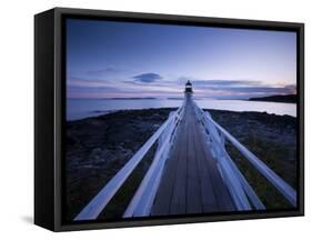 Maine, Port Clyde, Marshall Point Lighthouse, USA-Alan Copson-Framed Stretched Canvas